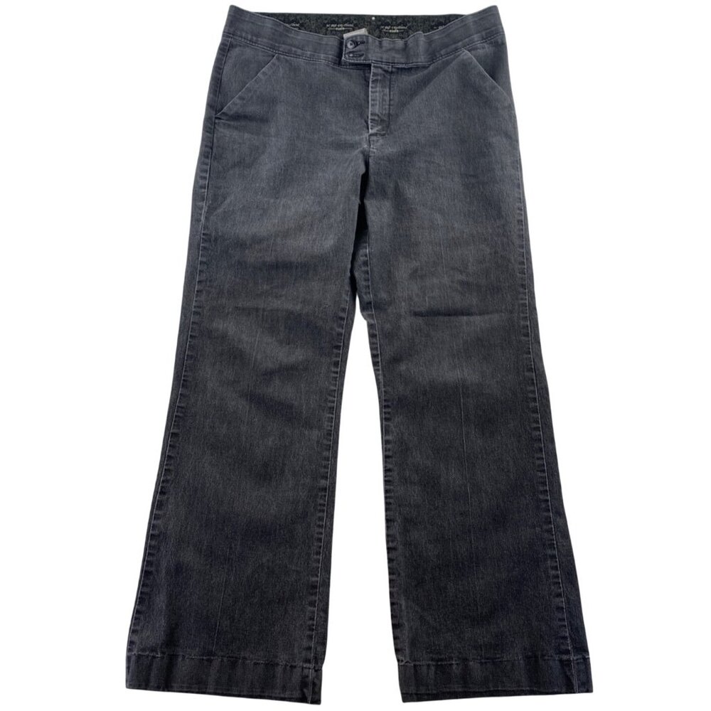 Lee Women's Jeans 14 Medium No Gap Waistband Gray Denim